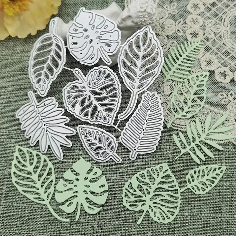 7pcs Leaf Cutting Die for Scrapbooking and Card Making