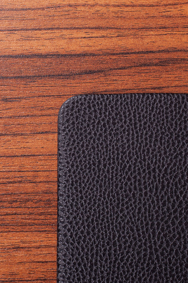 Leather Desk Desk Black 90x50cm
