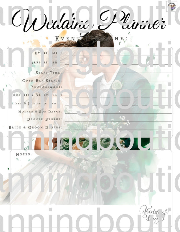 Digital Complete Detailed Wedding Planner