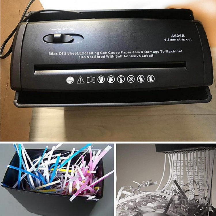 RAYSON A606B 10L A4 Small Mini Office Shredder Electric Strip Shredder,EU Plug