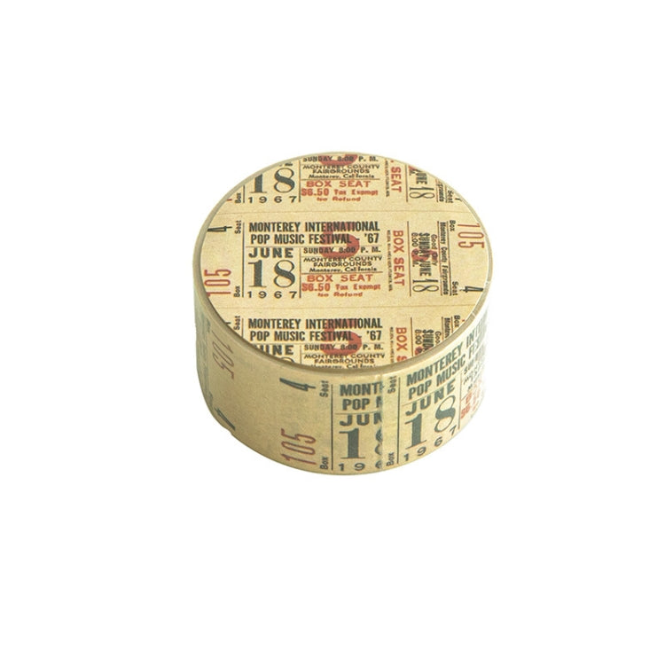 5rolls Retro Washi Tape for Journal Scrapbooking Diary Planners, Color: Coupon