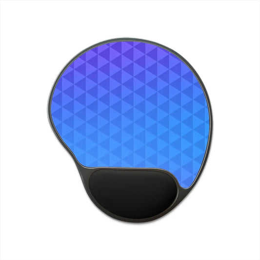 Ergonomic Mouse Pad - Stylish Blue Geometric - DipaliZ