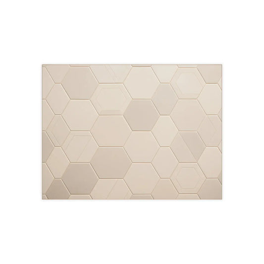Vibrant Ceramic Photo Tile - Dynamic Hexagon Design - DipaliZ