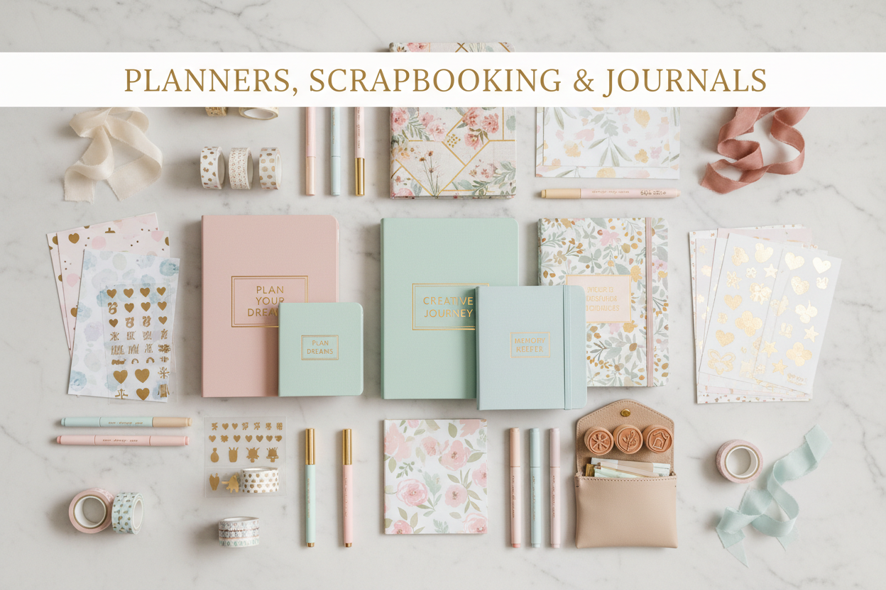 Planners, Journals & Scrapbooking