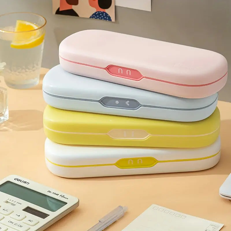 Cute Large Capacity Double-layer Pencil Box for Students