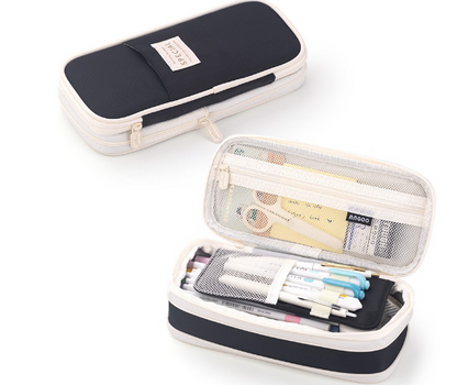 Transformable Macaron Color Pencil Case for Office