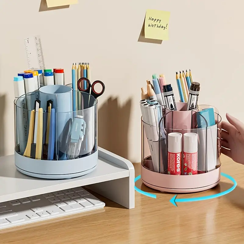 Detachable Rotating Pen Holder for Kids' Desk Storage