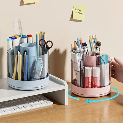 Detachable Rotating Pen Holder for Kids' Desk Storage