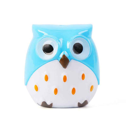 Cute Cartoon Owl Dual Hole Pencil Sharpener for Students