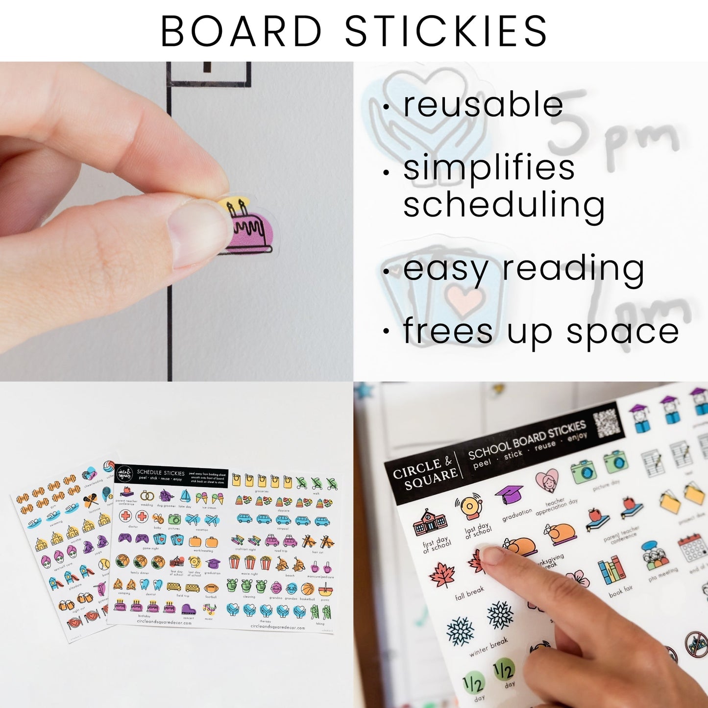 Weekly Acrylic Calendar + 2 Sections | Vertical Madi