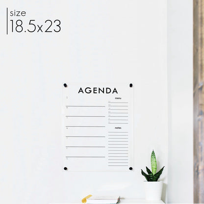 Weekly Acrylic Calendar + 2 Sections | Vertical Madi