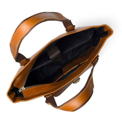 Classic Chic Genuine Leather Tote