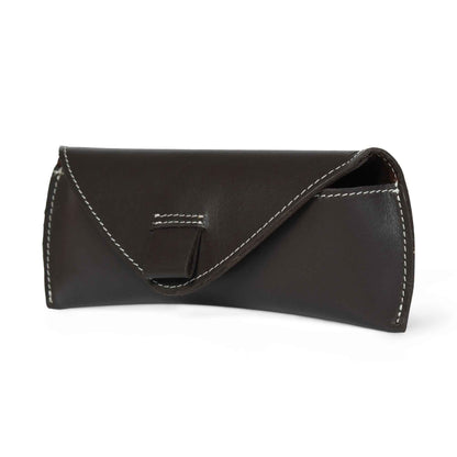Brown Guard Leather Sunglass Case