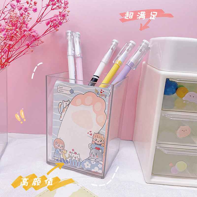 Korean Creative Transparent Pencil Holder for Students