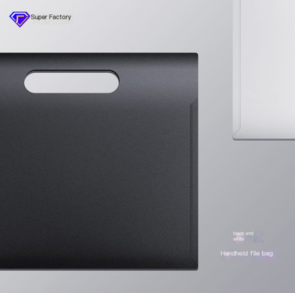Minimalist Black File Folder for High School Students