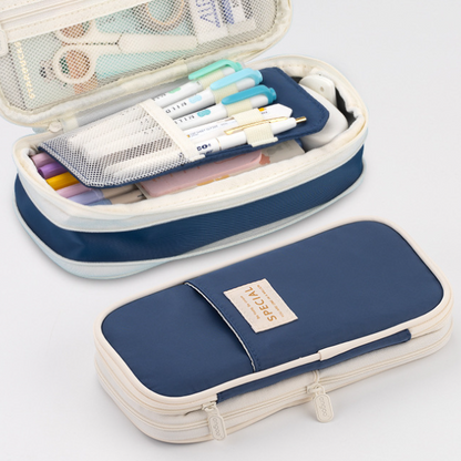 Transformable Macaron Color Pencil Case for Office