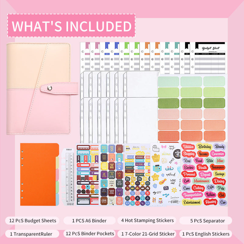 Creative A6 Loose-leaf Notebook for Financial Planning
