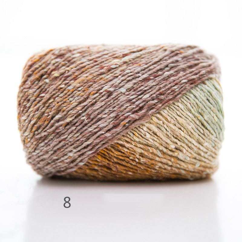 Artist Dyed Colorful Yarn for Crochet Scarf & Hat