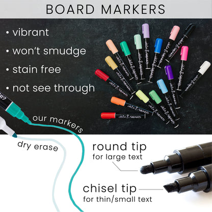 Dual-Tip Chalk Markers