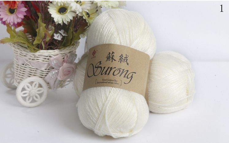 Silk Blend Unisex Knitted Scarf and Milk Cotton Yarn