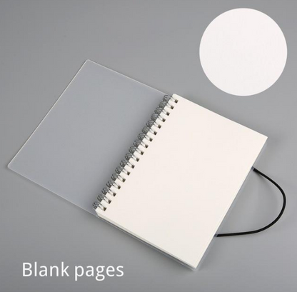Transparent Frosted Notebook - Coil Bound Student Supplies