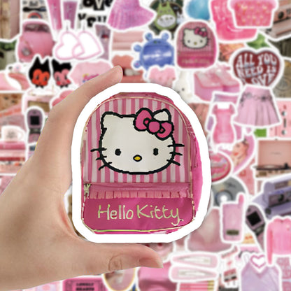 100 PCS Pink Heart Stickers & Cute DIY Decorations