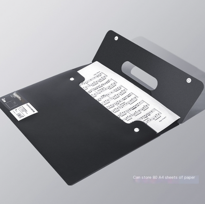 Minimalist Black File Folder for High School Students