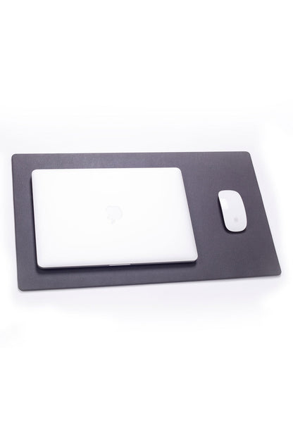 Leather Desk Mat Anthracite 60x35cm