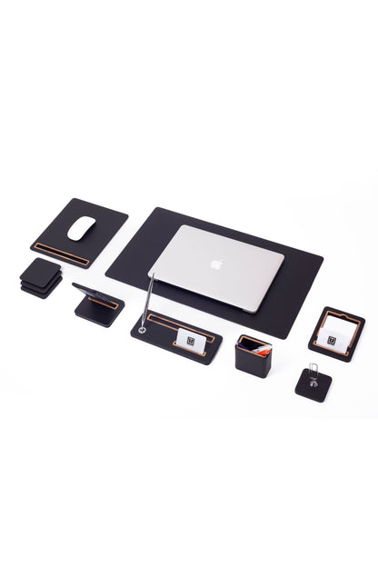 Porto Leather Desk Set 8 Pieces
