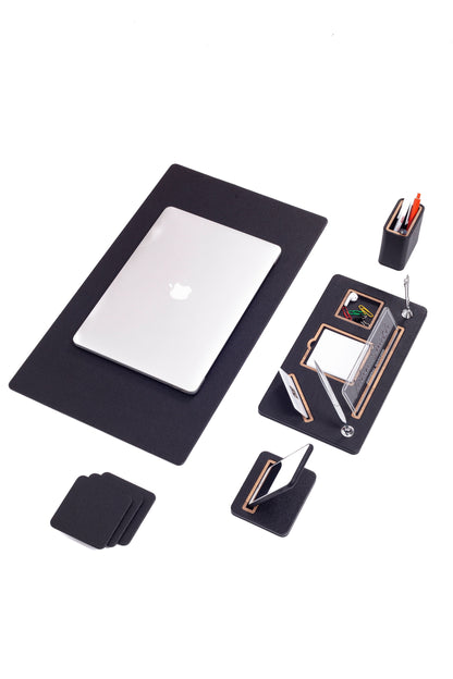 Royal Leather Desk Set 5 Pieces