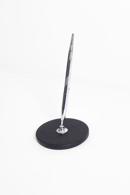 Polo Leather Pen Pad Chrome