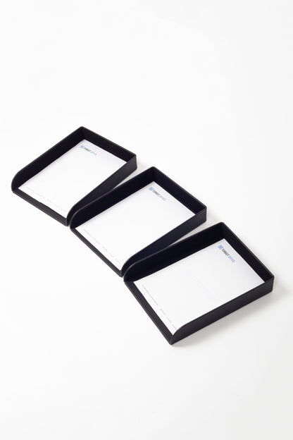 Felix Leather Document Rack Black Triple