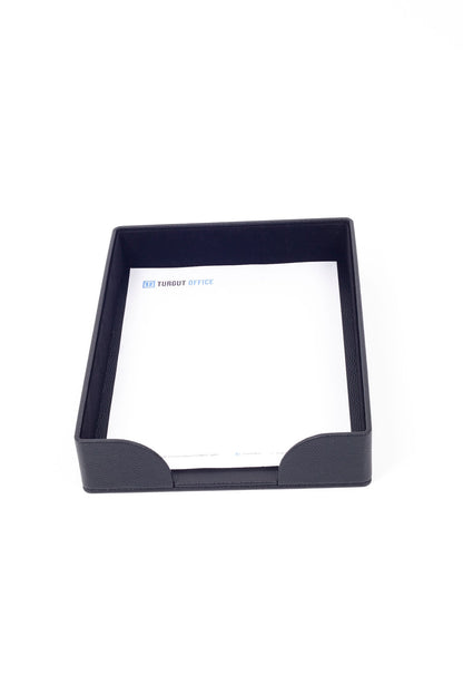 Roma Leather Document Rack Black