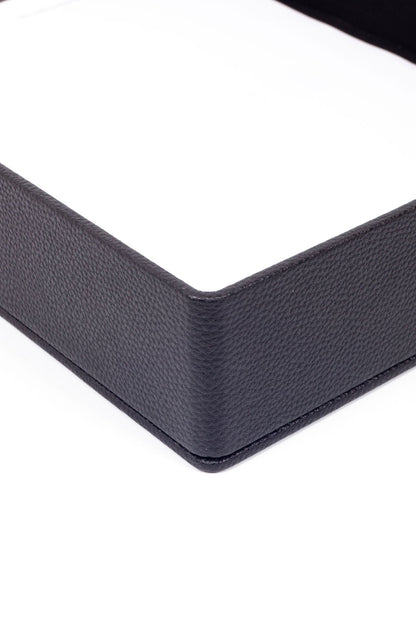 Roma Leather Document Rack Black
