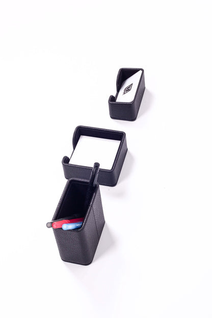 Felix Leather Desktop Set Black 3 Pieces