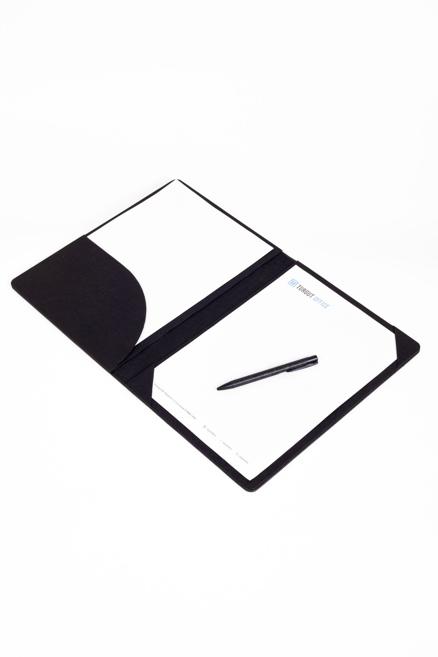 Leather Signature Desk Black - Signature Map - Signature File