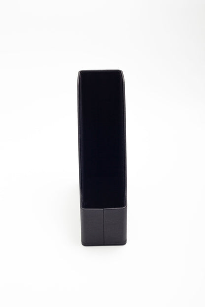 Leather Magazine Holder Black