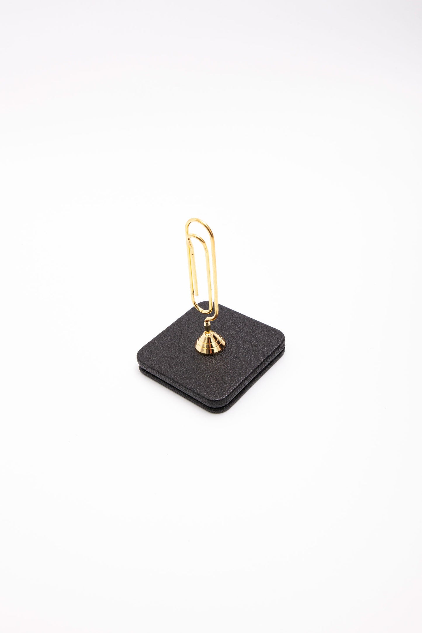 Leather Note Holder Gold Detailed