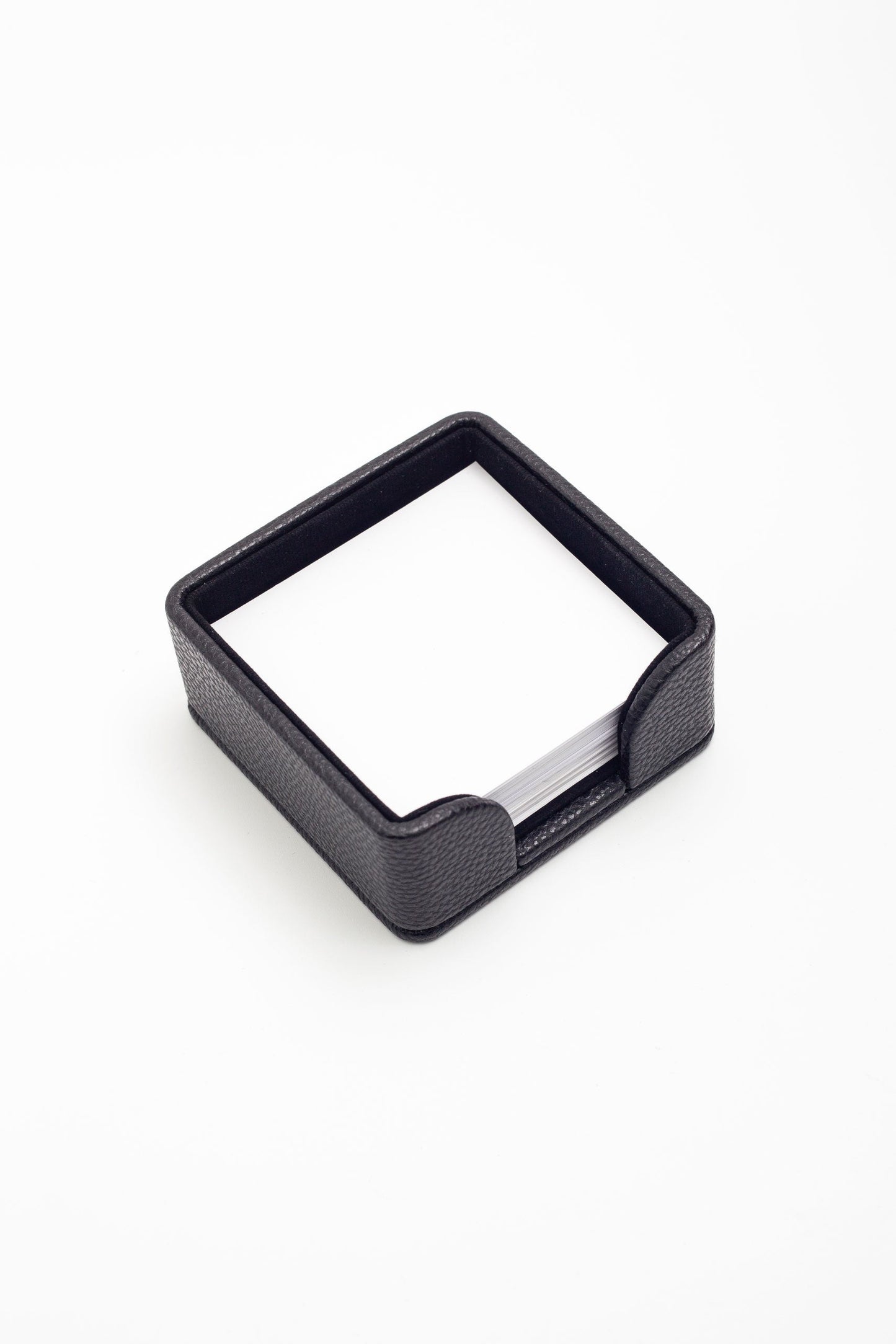 Felix Leather Note Holder Black 3.9x3.9inc