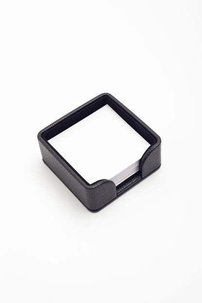Felix Leather Note Holder Black 3.9x3.9inc