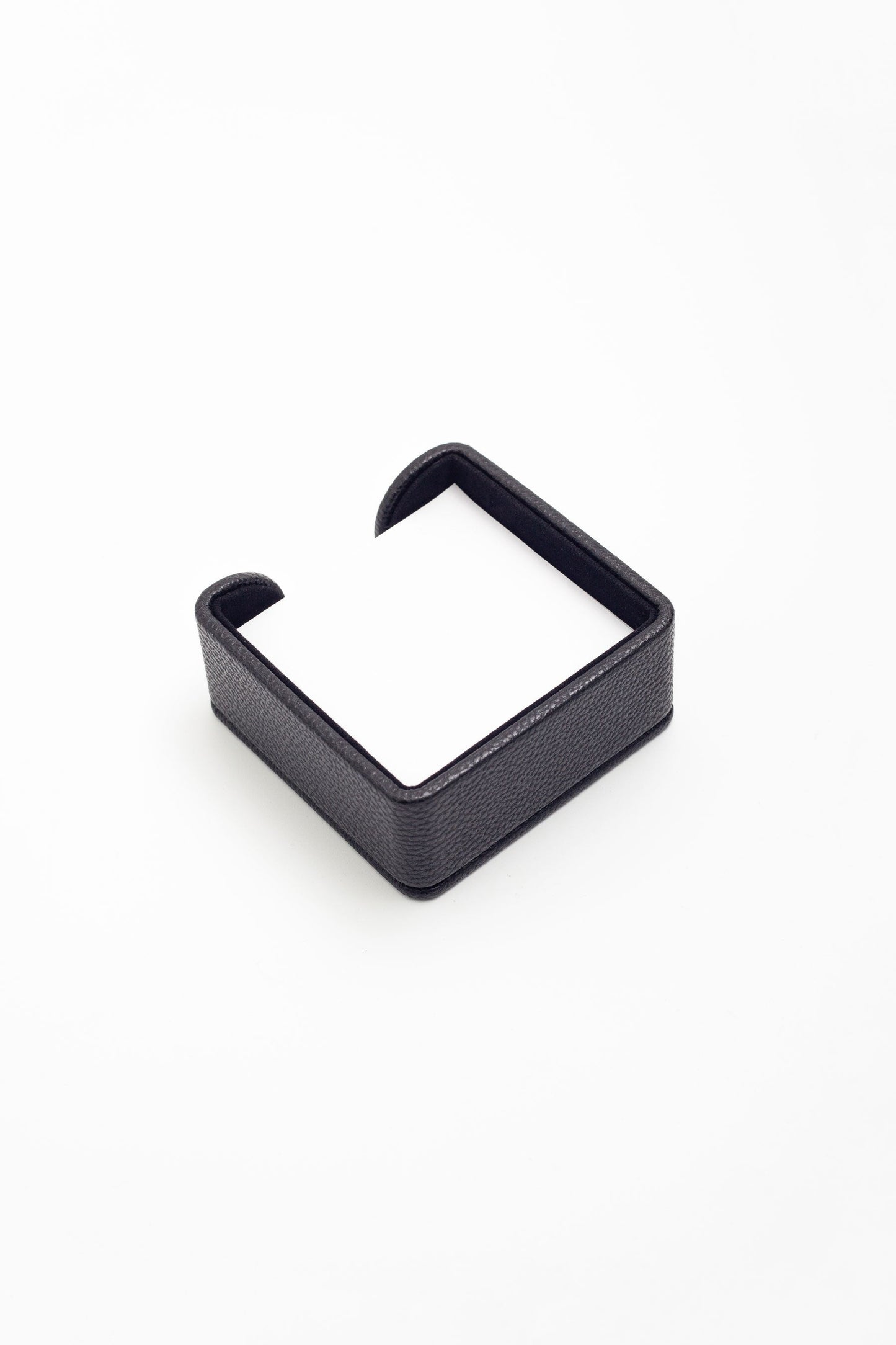Felix Leather Note Holder Black 3.9x3.9inc