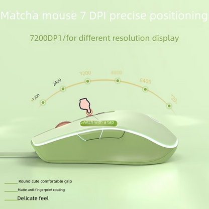 G308 Wired Silent Gaming Mouse for Office and Laptop