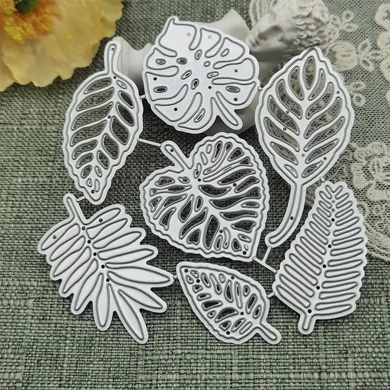 7pcs Leaf Cutting Die for Scrapbooking and Card Making