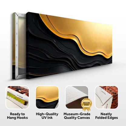 Black And Gold Minimalist Abstract V
