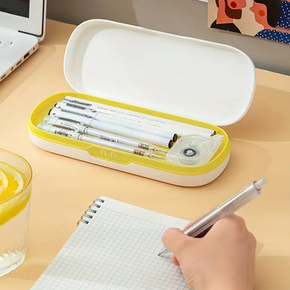 Cute Large Capacity Double-layer Pencil Box for Students