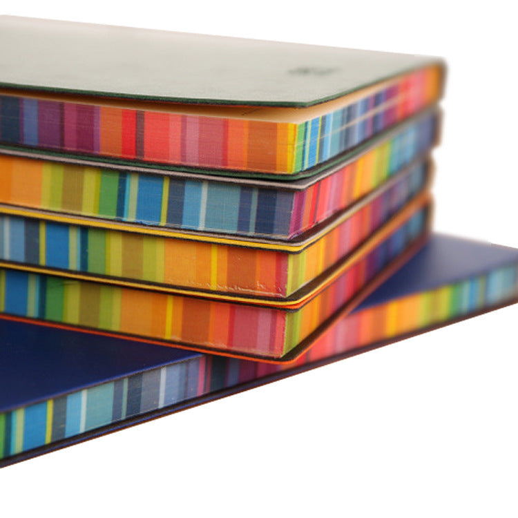 A5 Rainbow Edge Notebook with Customizable Cover