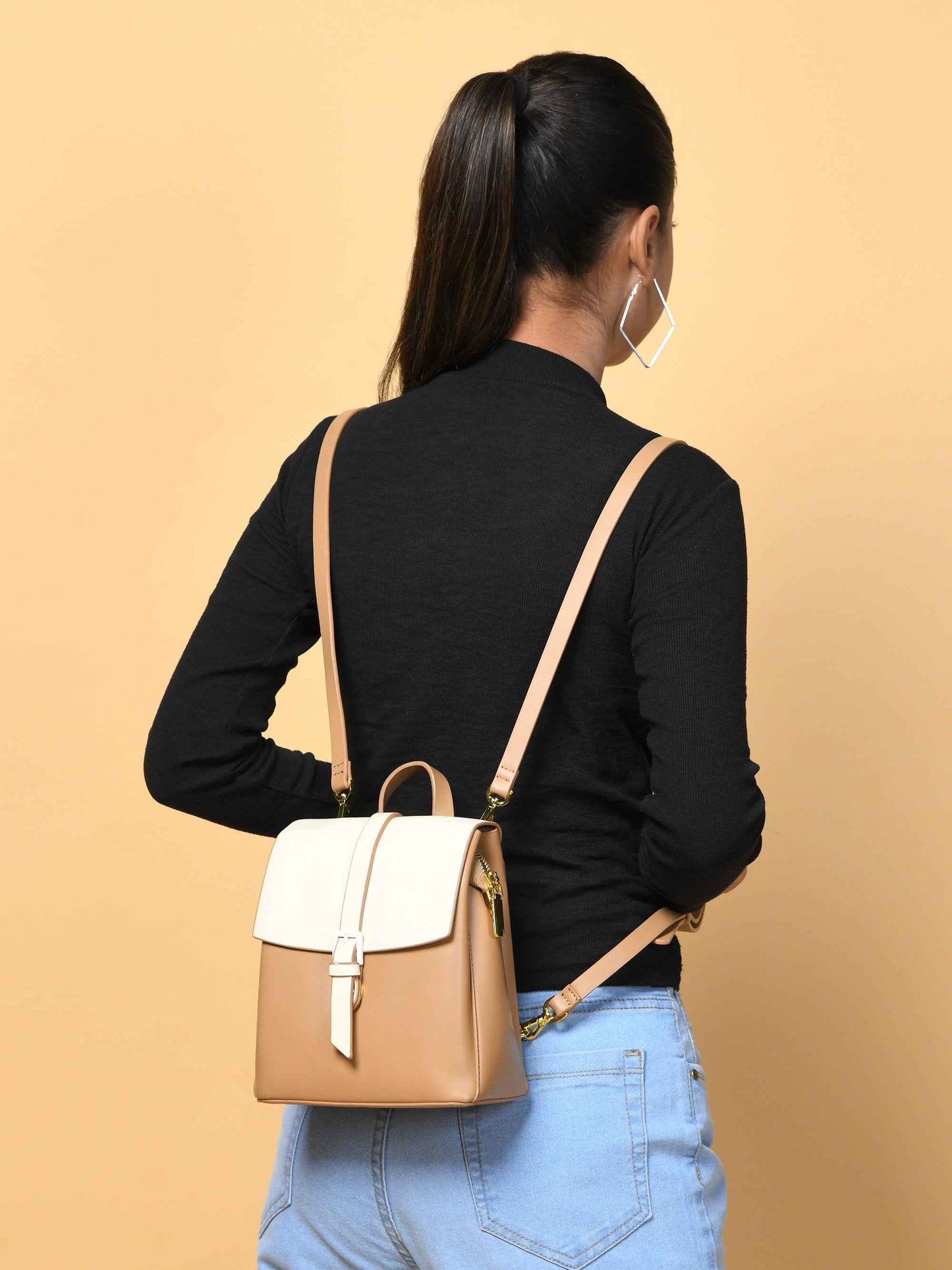 Claire Women's Backpack - Beige