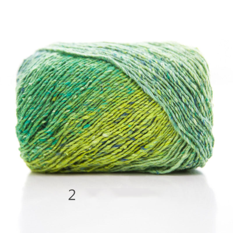 Artist Dyed Colorful Yarn for Crochet Scarf & Hat