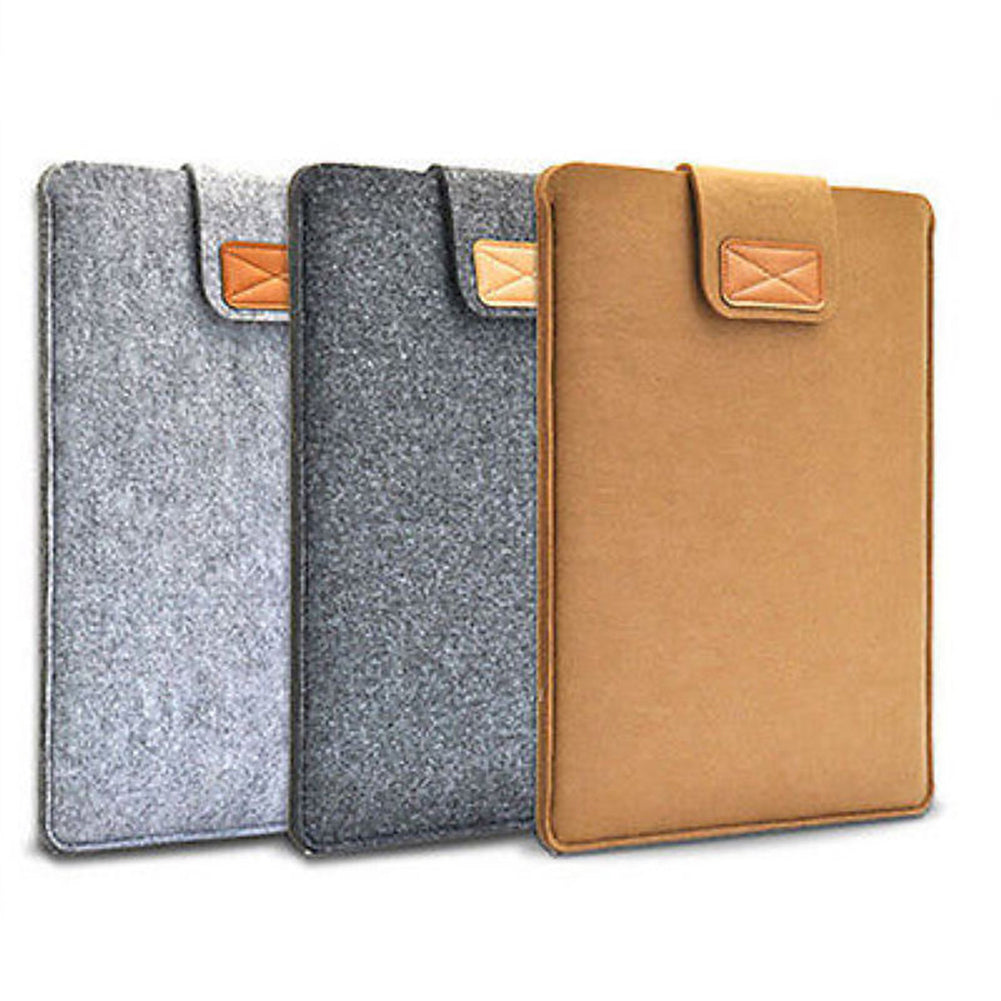 Slim Solid-Color Felt Cover for MacBook Air/Pro