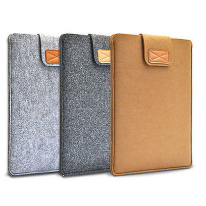 Slim Solid-Color Felt Cover for MacBook Air/Pro